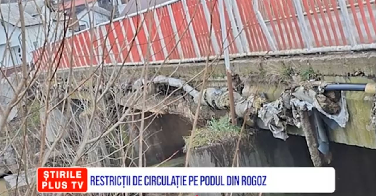 RESTRICȚII DE CIRCULAȚIE PE PODUL DIN ROGOZ