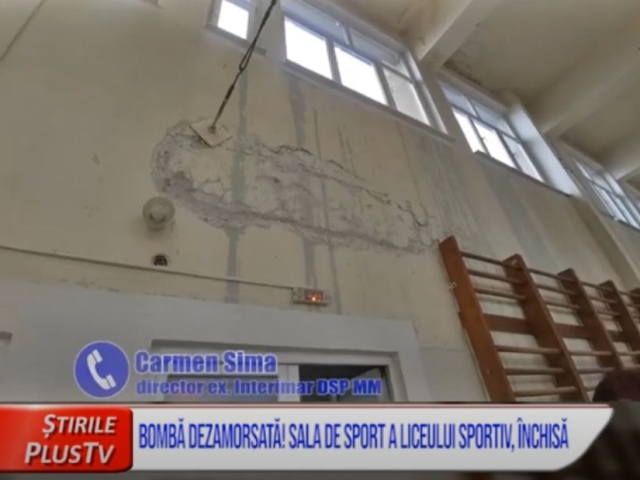 BOMBĂ DEZAMORSATĂ! SALA DE SPORT A LICEULUI SPORTIV, ÎNCHISĂ