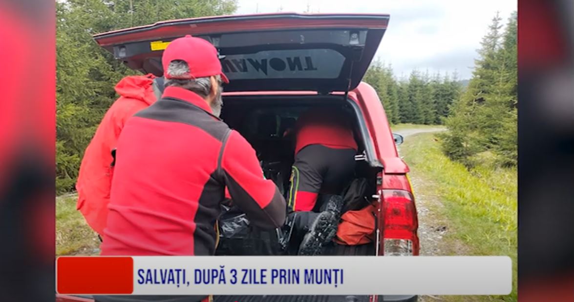 SALVAȚI, DUPĂ 3 ZILE PRIN MUNȚI