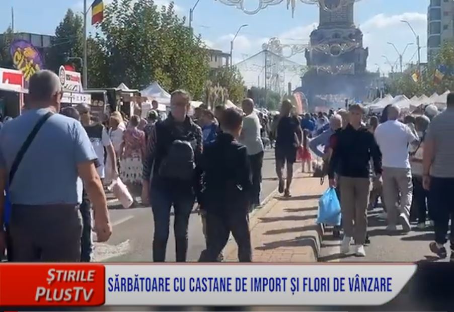 SĂRBĂTOARE CU CASTANE DE IMPORT ȘI FLORI DE VÂNZARE