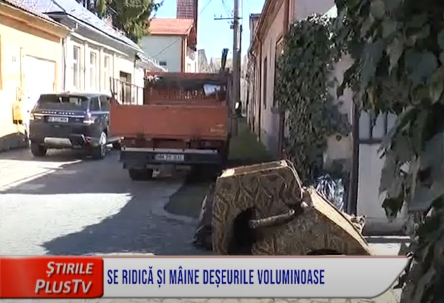 SE RIDICĂ ȘI MÂINE DEȘEURILE VOLUMINOASE