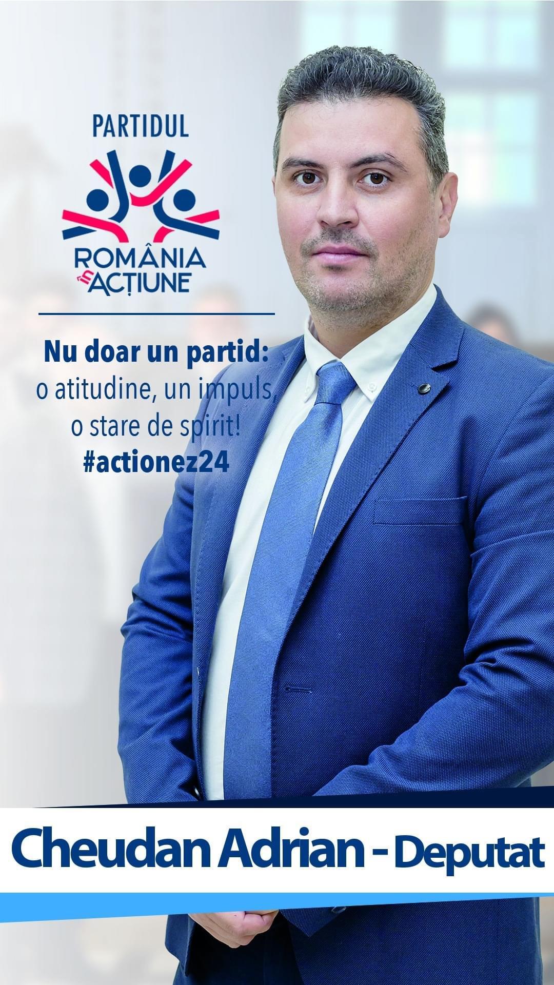 Cheudan Adrian Ioan. Candidat la alegerille parlamentare pe listele partidului Partidului România în Acțiune - Județul Maramureș 