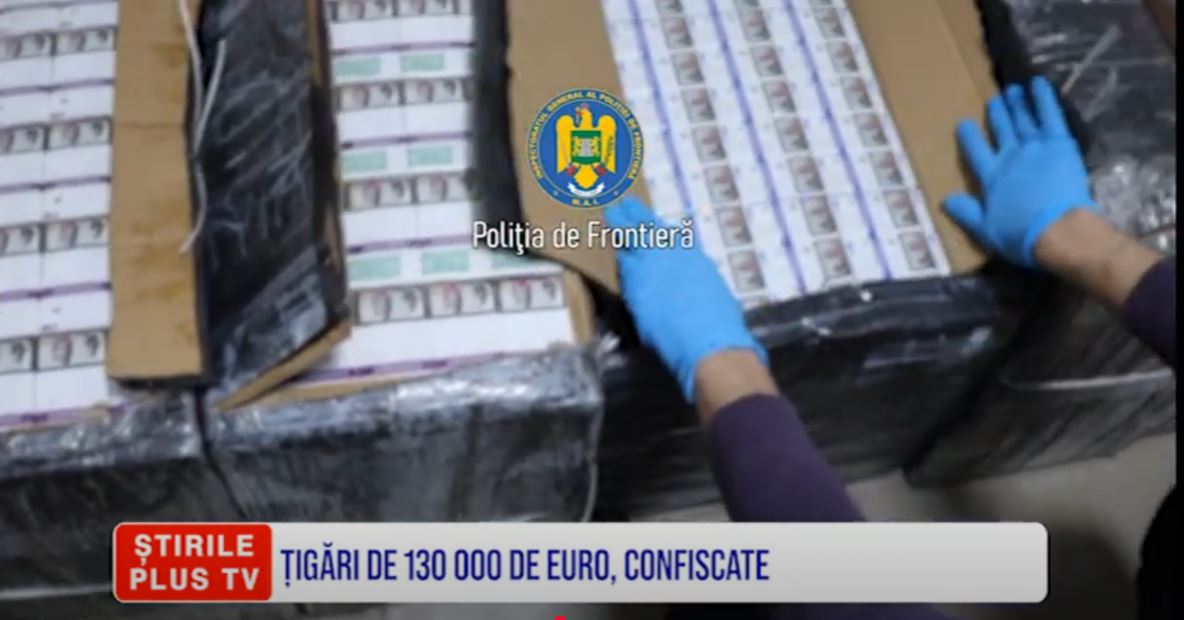 ȚIGĂRI DE 130 000 DE EURO, CONFISCATE