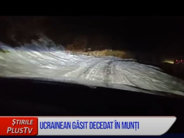 UCRAINEAN, GĂSIT DECEDAT ÎN MUNȚI