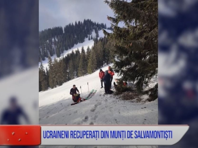 UCRAINENI, RECUPERAȚI DIN MUNȚI DE SALVAMONTIȘTI