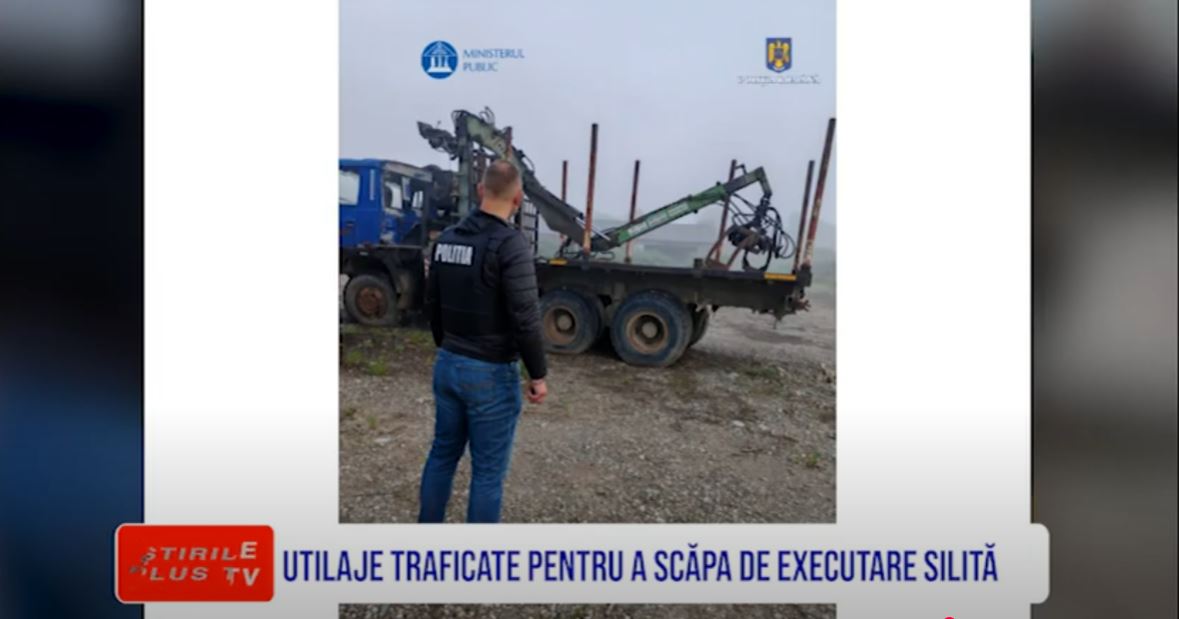 UTILAJE TRAFICATE PENTRU A SCĂPA DE EXECUTARE SILITĂ